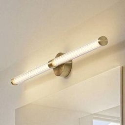 Wall Light Melisa Lucande, Brass / gold, Bathroom, Glass, Modern, Wall Light
