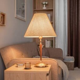 Table Lamp HML-9009-1EB Avonni, Bronze / antique brass, Living / Dining Room, metal, Table Lamp