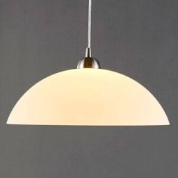 Glass Pendant Light Valeria Lindby, dimmable, White / opal, Kitchen, Glass, Modern, Ceiling Light