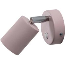 Fun wall spotlight, pink, 14 cm high, adjustable, GU10 Luminex, Violet / pink / rose, Living / Dining Room, metal, Modern, Ceiling Light