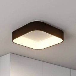 LED Ceiling Light Aleksi Arcchio, dimmable, Black, Kitchen, metal, Modern, Ceiling Light