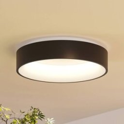 LED Ceiling Light Aleksi Arcchio, dimmable, Black, Kitchen, metal, Modern, Ceiling Light