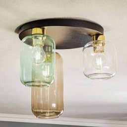 Ceiling Light Marco Green TK Lighting, dimmable, Clear / transparent, Living / Dining Room, Glass, Modern, Ceiling Light