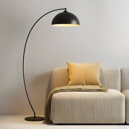 Arc Lamp Floor Jonera Lindby, Black, Living / Dining Room, metal, Young Lifestyle, Floor Lamp