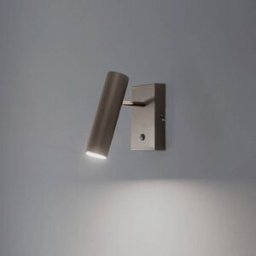 Axion wall light, 1-bulb, titanium-coloured, steel Luminex, dimmable, Brass / gold, Living / Dining Room, metal, Modern, Ceiling Light