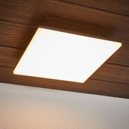 LED ceiling lamp Henni, IP65, sensor, 30x30 cm, anthracite Henni Lucande, Alu / grey / zinc, Modern, Ceiling Light Outdoor