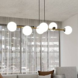 Glass Pendant Light Gravity EMIBIG LIGHTING, dimmable, Brass / gold, Living / Dining Room, Modern, Ceiling Light