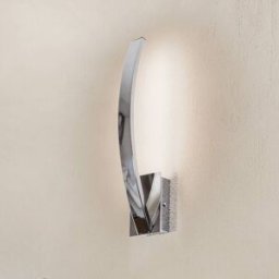 LED Wall Light Umbra Domiluce, dimmable, Chrome / silver, Hallway, metal, Modern, Wall Light