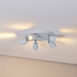 Ceiling spotlight Fun, light blue, Ã˜ 30 cm, adjustable, GU10 Fun Luminex, dimmable, Blue, Living / Dining Room, metal, Modern, Ceiling Light