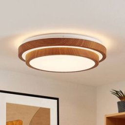 LED Ceiling Light Vaako Lindby, Light wood, Workroom / Office, Plastic, Modern, Ceiling Light