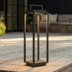 Lucande LED outdoor light Elaja, black, rechargeable battery, USB, dimmable Elaja Lucande,, Black, Aluminium, Modern