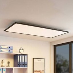 LED Panel Nelios Lindby, Black, Kitchen, Aluminium, Modern, LED Panel