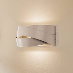Wall Light Tornado Euluna, dimmable, Cream / amber, Living / Dining Room, metal, Modern, Wall Light