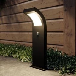 Arcchio LED path lamp Advik, 60 cm, anthracite, sensor, IP54 Advik, Black, Aluminium, Modern, Outdoor lights with Sensor