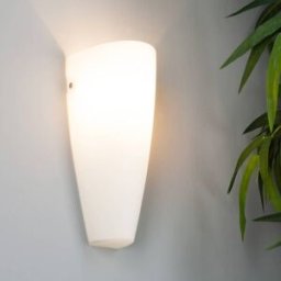 Wall Light HERMINE Lindby, dimmable, White / opal, Hallway, Glass, Modern, Wall Light