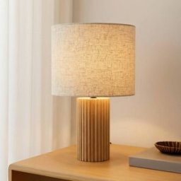 Table Lamp Kimiko Lindby, Light wood, Living / Dining Room, Wood, Scandinavian, Table Lamp