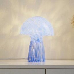 Table Lamp Hubi Lindby, Blue, Living / Dining Room, Glass, Modern, Table Lamp