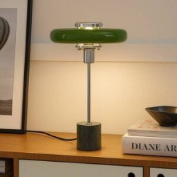 Table Lamp Branford Lindby, Green, Living / Dining Room, metal, Vintage, Table Lamp