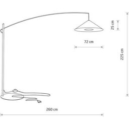 Arc Lamp Floor Poise Nowodvorski Lighting, Alu / grey / zinc, Living / Dining Room, metal, Modern, Floor Lamp
