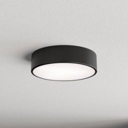 Motion Sensor Ceiling Light Cleo 300 TEMAR LIGHTING, Black, Living / Dining Room, metal, Modern, Ceiling Light with Sensor