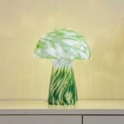Table Lamp Hubi Lindby, Green, Living / Dining Room, Glass, Modern, Table Lamp