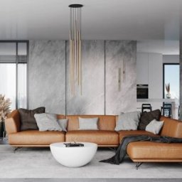 Pendant Light Laser Nowodvorski Lighting, dimmable, Brass / gold, Living / Dining Room, Brass, Modern, Ceiling Light