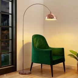 Arc Lamp Floor Lennart Lindby, Copper, Living / Dining Room, metal, Modern, Floor Lamp