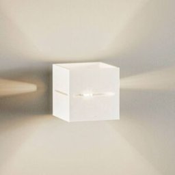 Wall Light Top SOLLUX LIGHTING, dimmable, White / opal, Living / Dining Room, Aluminium, Modern, Wall Light