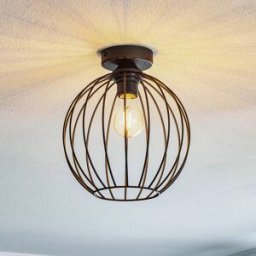 Ceiling Light Cumera HELAM, dimmable, Black, Living / Dining Room, metal, Modern, Ceiling Light