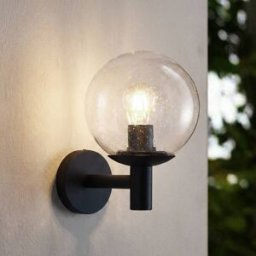 Outdoor Wall Light Dangan Lindby, dimmable, Clear / transparent, Glass, Modern, Outdoor Wall Light