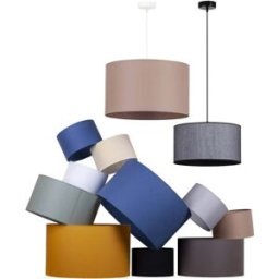 Lampshade Roller Ã˜ 50 cm, ecru/gold Duolla, Cream / amber, Textile / fabric / silk