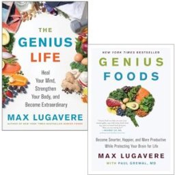 Harper ltd Max Lugavere 2 Book Set – Genius Foods & The Genius Life Brain Health, Nutrition & Wellness Collection