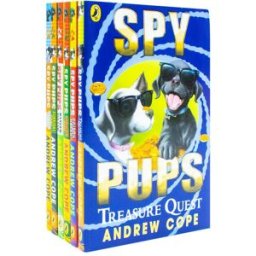 Puffin Spy Pups Series Andrew Cope Collection 6 Books Set - Circus Act Treasure Quest Training School Pri..
