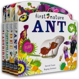Little Tiger Press First Nature 4 Books Childrens Collection Set (Ant, Bee, Caterpillar & Ladybird)