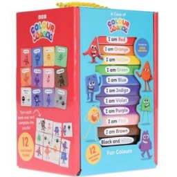 Sweet Cherry Publishing Colourblocks 12 Mini Books Box Set – I Am Red, Blue, Yellow & More Early Learning Colours Collection