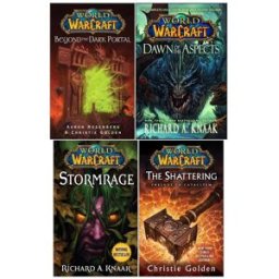 Pocket Star/Gallery Books World of Warcraft Series 4 Books Collection Set (Beyond the Dark Portal, Stormrage, The Shattering, Dawn of the Aspects)