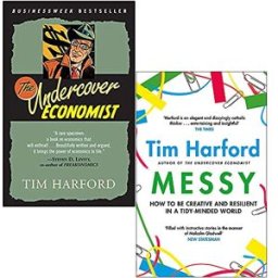Random House Books The Undercover Economist & Messy How to Be Creative and Resilient By Tim Harford 2 Book set