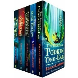 Faber The Five Realms Series Books 1 - 5 Collection Set by Kieran Larwood (Legend of Podkin One-Ear, Gift of Dark Hollow, Beasts of Grimheart, Uki and the O