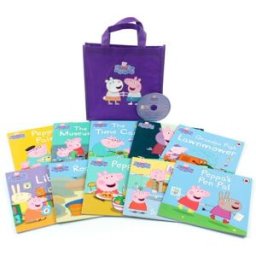 Ladybird Peppa Pig 10 Books Collection Set (PURPLE BAG)