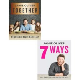 Flatiron Books Jamie Oliver 2 Books Collection Set (Together: Memorable Meals Made Easy, 7 Ways: Easy Ideas for Your Favourite Ingredients)