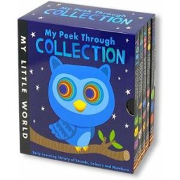 Little Tiger Press My Little World Peek Through Collection 5 Books Box Set Dino, Moo, Zoom, Roar, Hoot (Series 2)