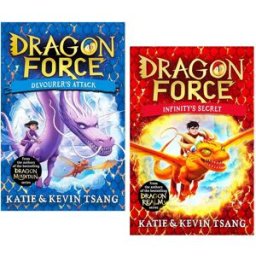 Simon & Schuster Dragon Force Series 2 Books Collection Set (Infinity's Secret & Devourer's Attack) by Katie & Kevin Tsang
