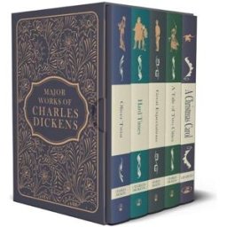 Classic Editions Major Works of Charles Dickens 5 Books Deluxe Hardback Set - A Christmas Carol, Oliver Twist, Great Expectations, A Tale of Two Cities, Hard Times