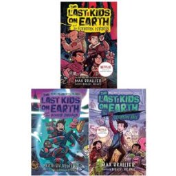 Farshore The Last Kids on Earth 3 Books Collection Set by Max Brallier (Books 7-9) (Doomsday Race, Forbidden Fortress, Monster Dimension)