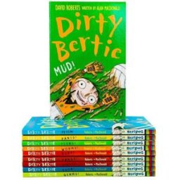 Little Tiger Press Dirty Bertie - Series 1 - David Roberts 10 Books Collection Set Fangs Fetch Germs Mud Bogeys Yuck ..