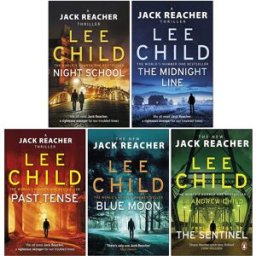 Bantam Jack Reacher Series (21-25) Collection 5 Books Set By Lee Child (Night School, The Midnight Line, Past Tense, Blue Moon, The Sentinel)