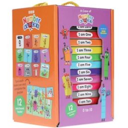 Sweet Cherry Publishing Numberblocks 12 Mini Board Books Carry Case – Learn Numbers Early Learning Preschool Collection