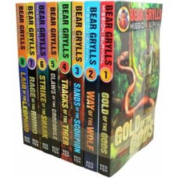 Red Fox Bear Grylls Mission Survival Collection 8 Books Set Claws of the Crocodile, Sands of the Scorpion, Gold of the Gods, Way of the Wolf