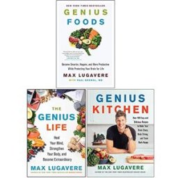 HarperWave ltd Genius Living Collection 3 Books Set by Max Lugavere (Genius Foods, The Genius Life, Genius Kitchen)