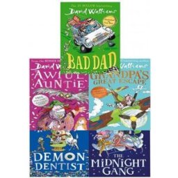 HARPERCOLLINS David Walliams 5 Books Set Collection (Series 2) (Midnight Gang, Bad Dad, Grandpas Great Escape, Awful Auntie, Demon Dentist)